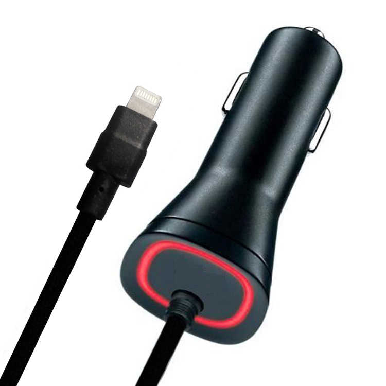 Verizon 2.1A USB Car Charger with 1.8m Cable for iPhone 5/5s/6/6s/7/7plus